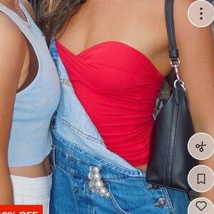 Charlotte Russe Vibrant Red Tank Top